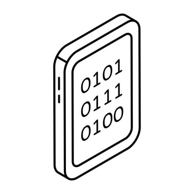 Mobil ikili verilerin vektör tasarımı