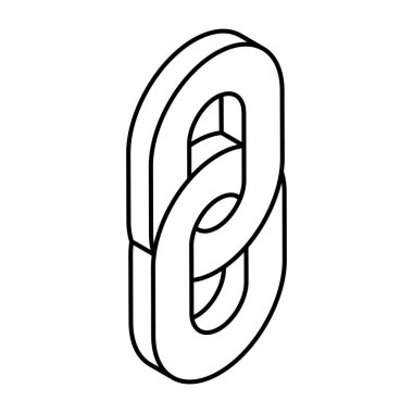 An icon design of chain link 