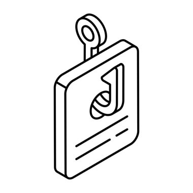 Trendy design icon of card phishing 