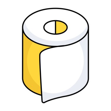 Doku rulosunun mükemmel tasarım simgesi