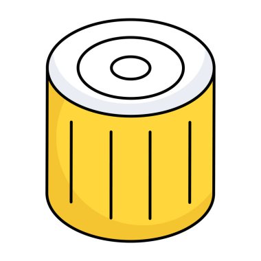 A premium download icon of trunk cut