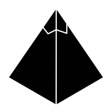 A flat design icon of camp
