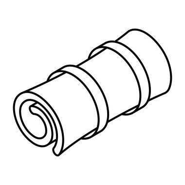 Modern design icon of scroll letter 