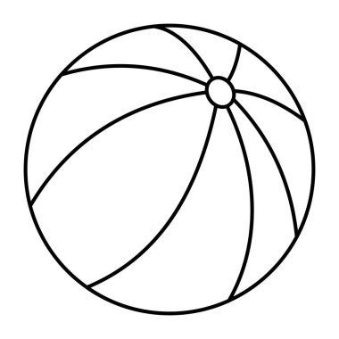 Editable design icon of beach ball 