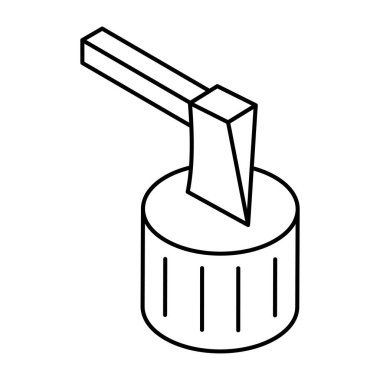 A premium download icon of trunk cut