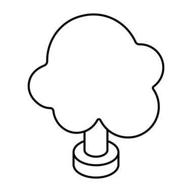 Modern design icon of tree
