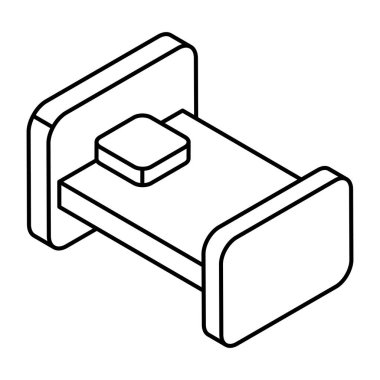 Premium download icon of bed