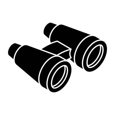 A unique design icon of binoculars 