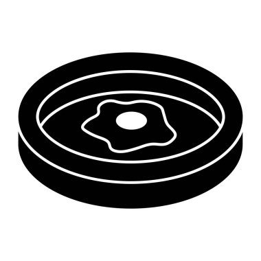 Modern design icon of fried egg