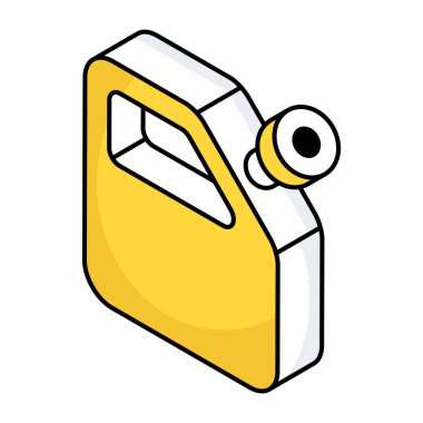 Trendy design icon of jerrycan 