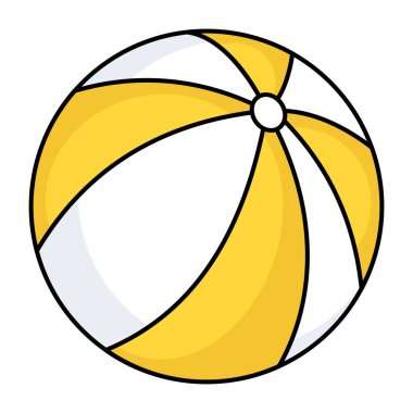 Editable design icon of beach ball 