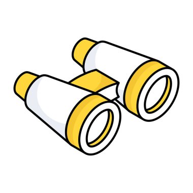 A unique design icon of binoculars 