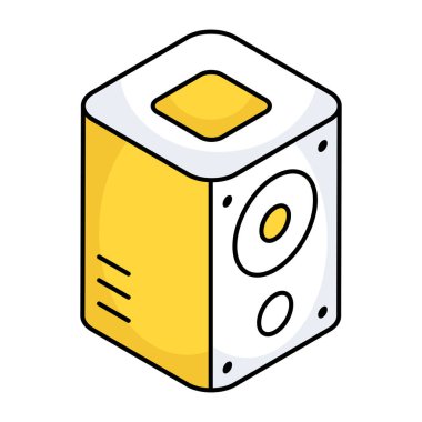 Modern design icon of music speaker 