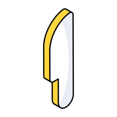 Modern design icon of knife 