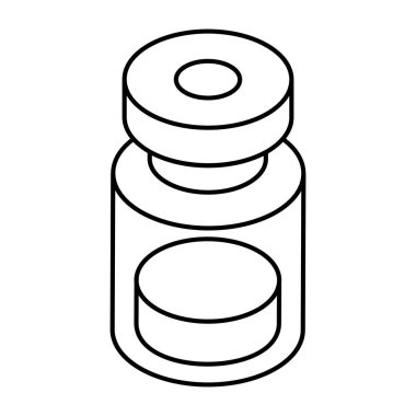 Trendy design icon of vaccine bottle 