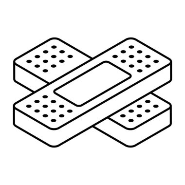 İlk yardım bandajlarının mükemmel tasarım simgesi