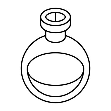 Kimyasal şişenin düzenlenebilir tasarım simgesi