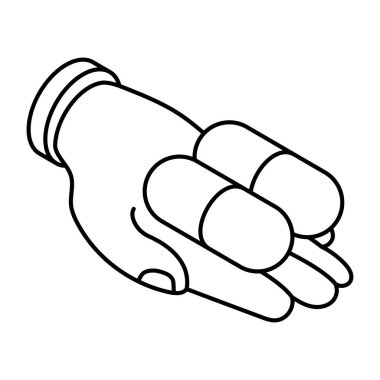 An icon design of capsules