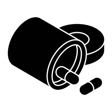 Uyuşturucu şişesinin eşsiz bir tasarım simgesi.