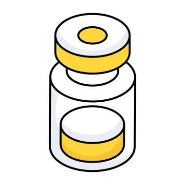 Trendy design icon of vaccine bottle 