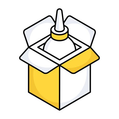 Düşüren şişenin bir simge tasarımı 