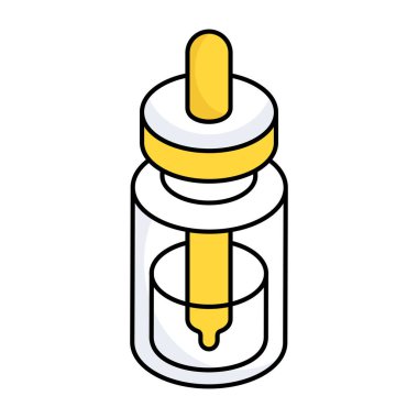 Düşüren şişenin bir simge tasarımı 