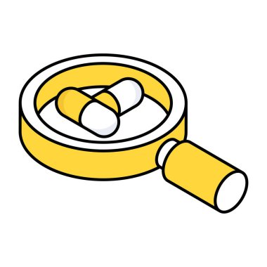 Perfect design icon of search medicine 