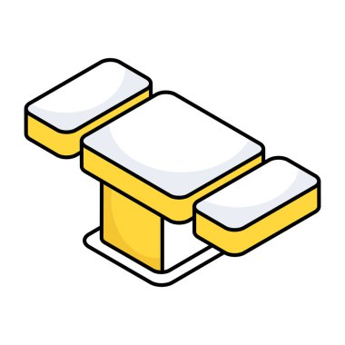 Creative design icon of medical bed