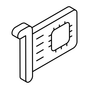 Premium download icon of network interface card