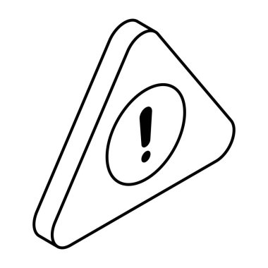 A flat design icon of error 