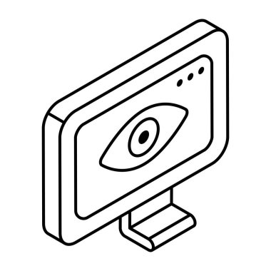 An icon design of web monitoring 