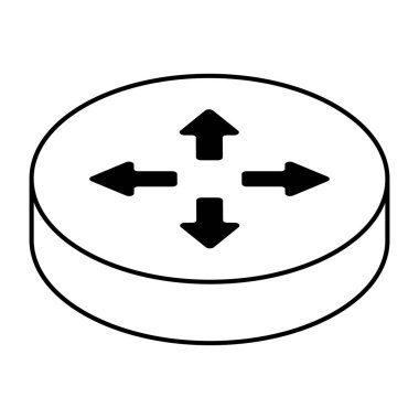 Dört Yön okundan oluşan eşsiz bir tasarım simgesi 