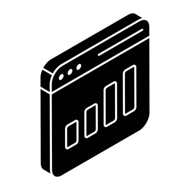 Web istatistiklerinin bir simge tasarımı 