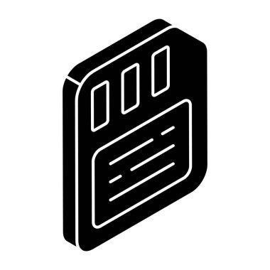 Mobil simülasyonun yaratıcı tasarım simgesi 