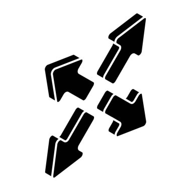 Dört Yön okundan oluşan eşsiz bir tasarım simgesi 