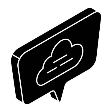 Modern design icon of cloud chatting