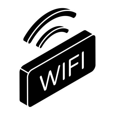An icon design of wifi signal 