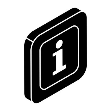 Trendy design icon of info sign 