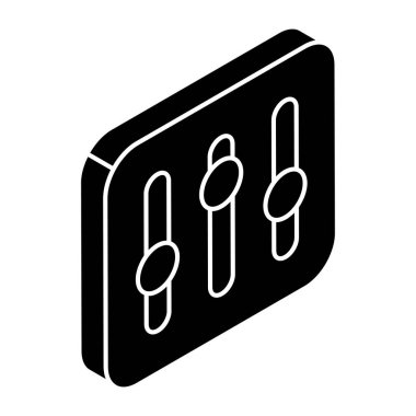 Ses eşitleyicisinin vektör tasarımı 