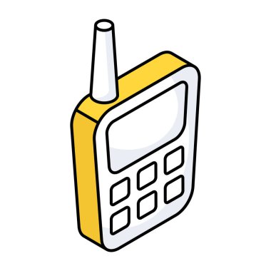A unique design icon of walkie talkie 