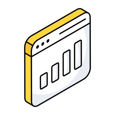 Web istatistiklerinin bir simge tasarımı 