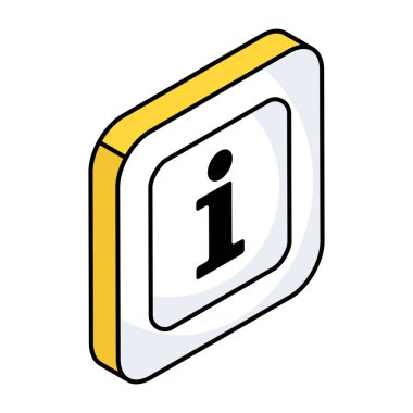 Trendy design icon of info sign 