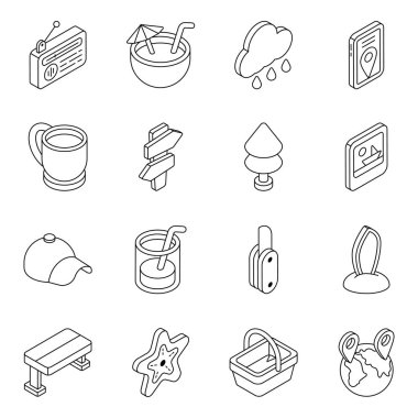 Check out this set of camping linear icons. All icons in this set are designed keeping in mind the camping and traveling theme. Download this icons set for your upcoming projects.