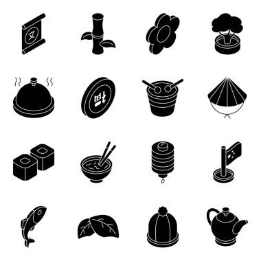 Chinese new year solid icons pack is here  Each icon is 100% vector, easy to edit and adapt to your own needs.