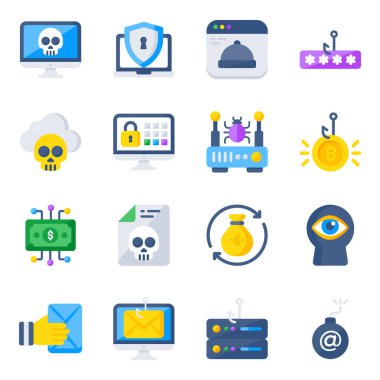 A large selection of very high quality hacking icons. This pack contains most of the icons you need for your website, your app or even for your software.