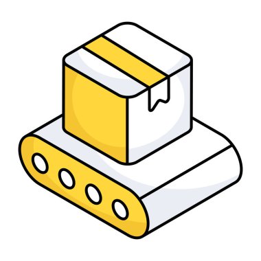 Taşıyıcı bant simgesi, düzenlenebilir vektör