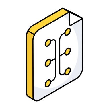 Dosyanın modern tasarım simgesi 