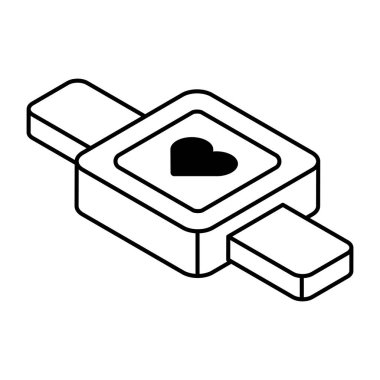 Fitness izleyicisinin modern tasarım simgesi 