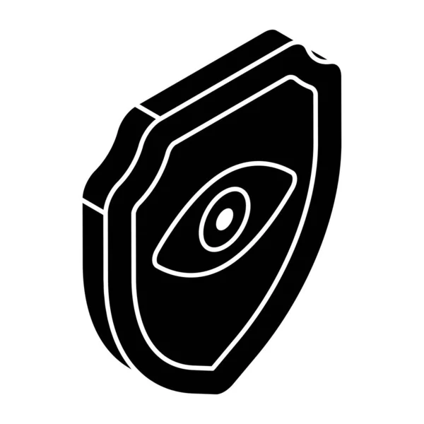 Eye Shield Icon Security Monitoring — Stock Vector