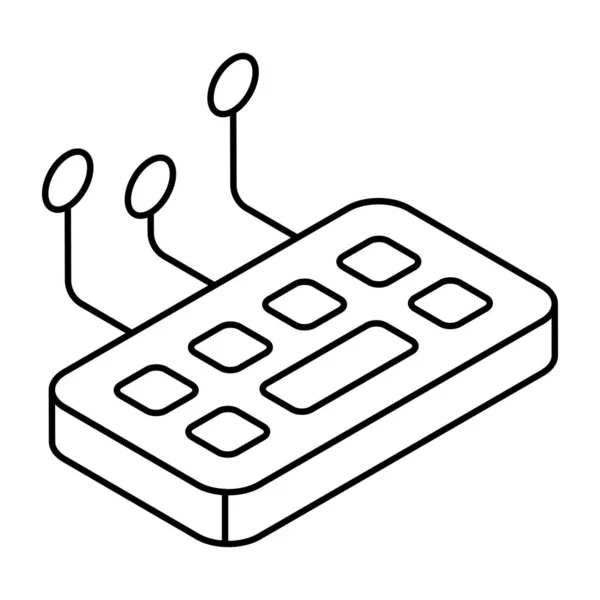 智能键盘的可编辑设计图标 — 图库矢量图片
